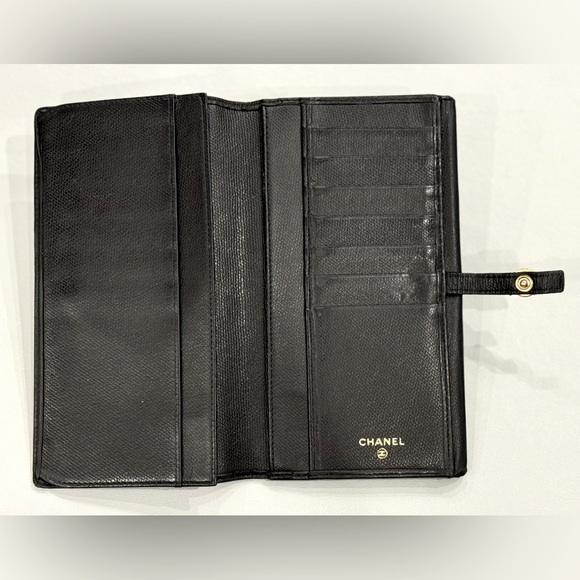 Chanel Interlocking CC Flap Logo Bifold Long Wallet - Picture 2 of 10